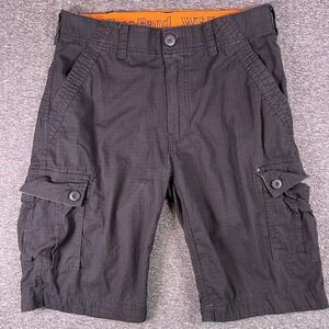 Wearfirst Shorts Mens 30 Black Rip‎ Stop Cargo Utility Hiking Stretch Fit31x10.5